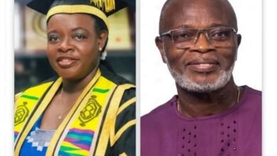 From Left: Professor Nana Aba Appiah Amfo, Vice-Chancellor of the University of Ghana; and Professor Abeku Blankson, Vice-Chancellor of the African University of Communication and Business (AUCB)