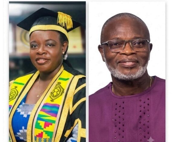 From Left: Professor Nana Aba Appiah Amfo, Vice-Chancellor of the University of Ghana; and Professor Abeku Blankson, Vice-Chancellor of the African University of Communication and Business (AUCB)